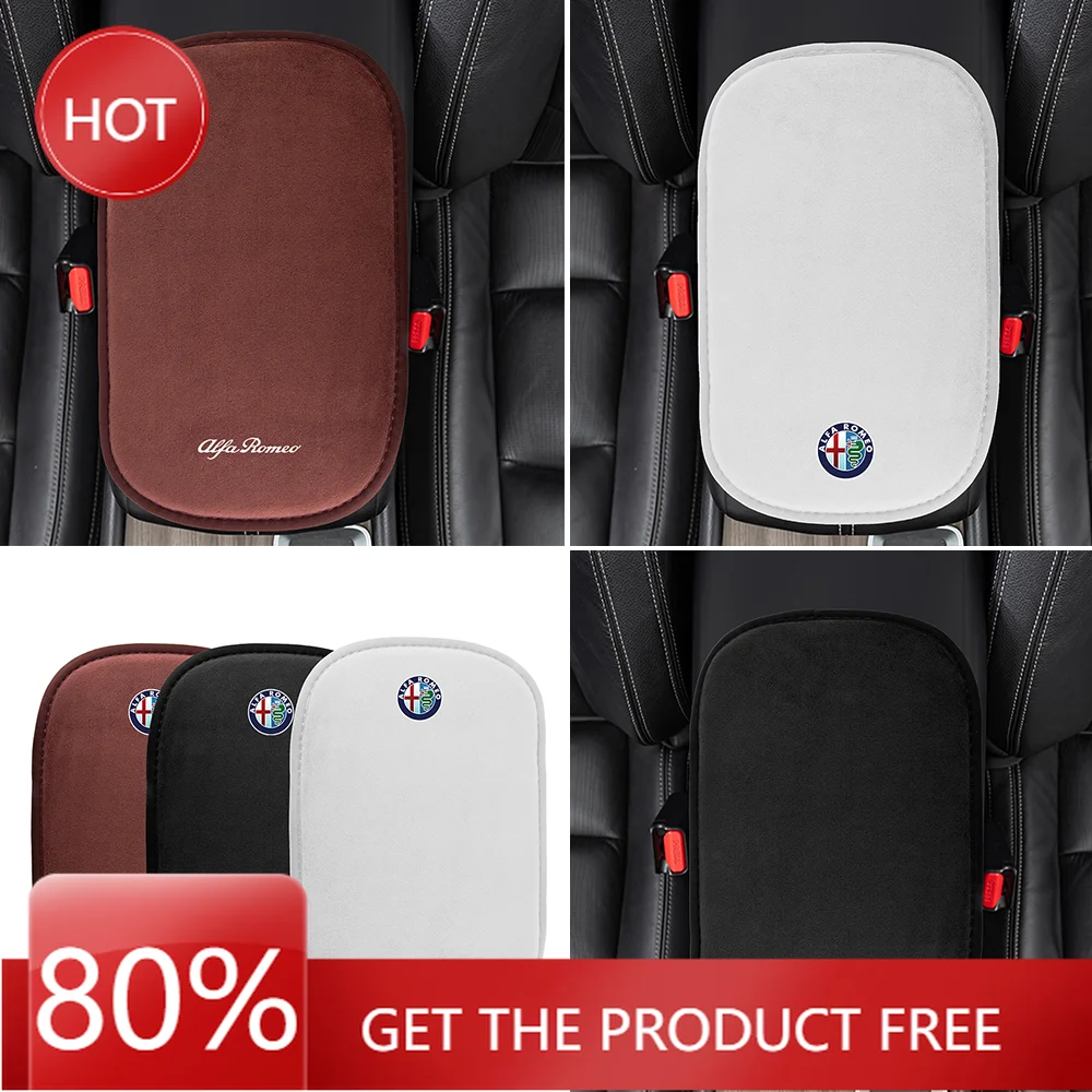 Hub Caps 1pc Car Armrest Storage Box Pad Protect Trim Cover Pad For Alfa Romeo 147 156 Mito Brera Giulia F1 Giulietta GT 159 Acc