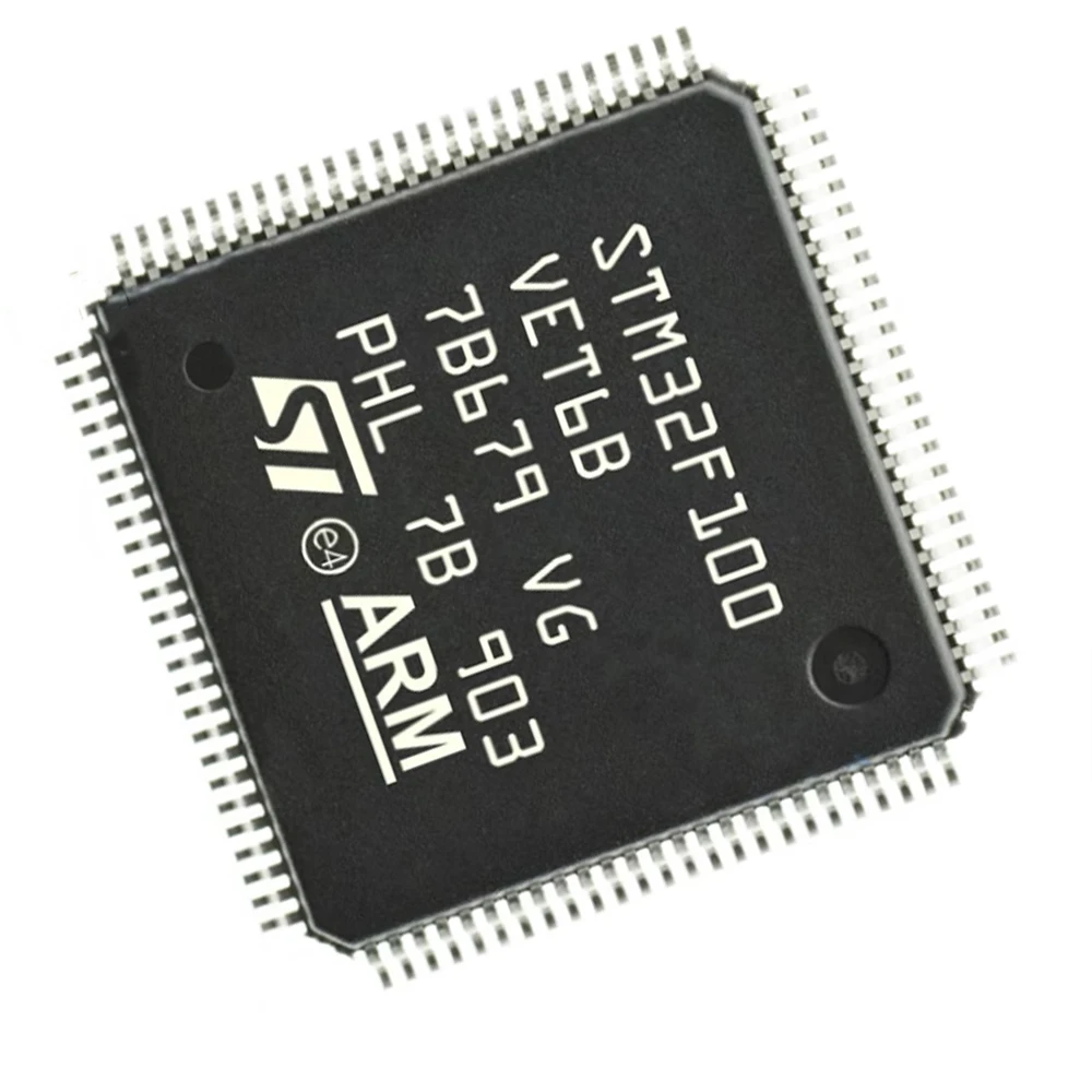 5pcs STM32F100VET6B ST STMicroelectronics chip MCU núcleo ARM de 32 bits