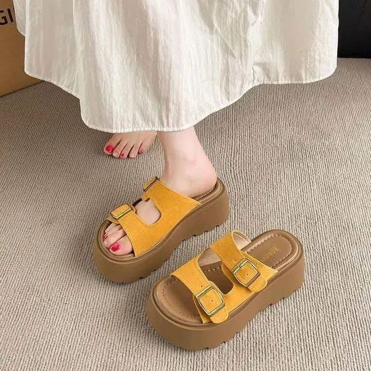 2026 Neue modische Strandschuhe mit weicher Sohle, coole Plateau-Slipper für Damen für den Sommer im Freien – Detail 2