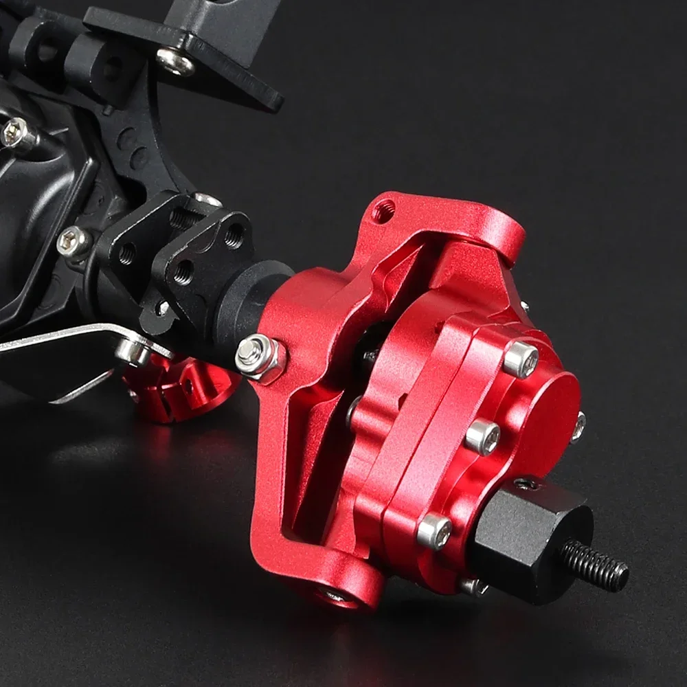 HooCrawler Front and Rear Portal Axle CNC Aluminum Alloy Anodized for 1/10 RC Crawler Axial SCX10 RGT 86100 Truck Upgrade Parts