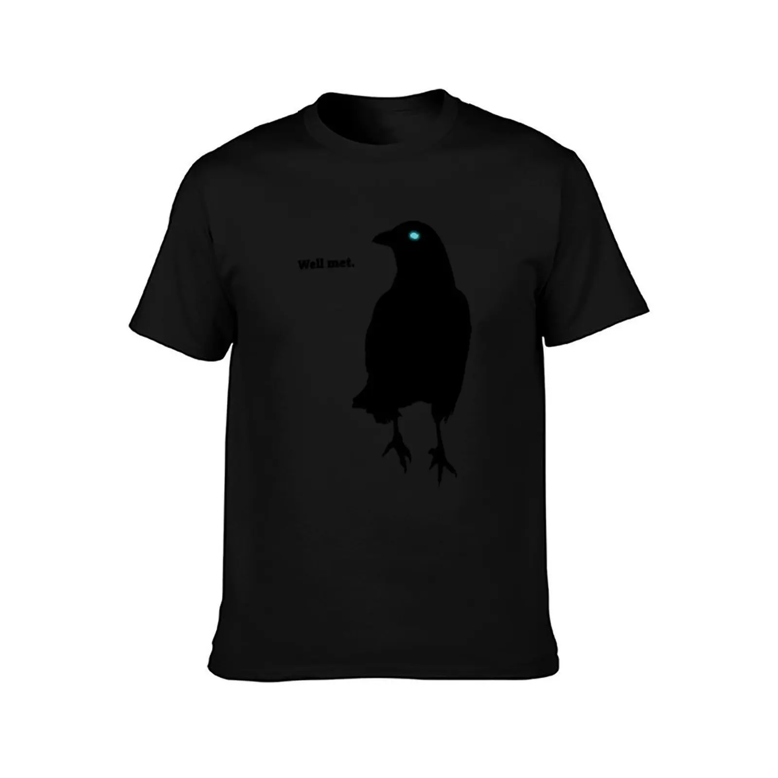 Well met Hugin T-Shirt Daily Wear Plain Short Sleeve Shirt T-Shirt