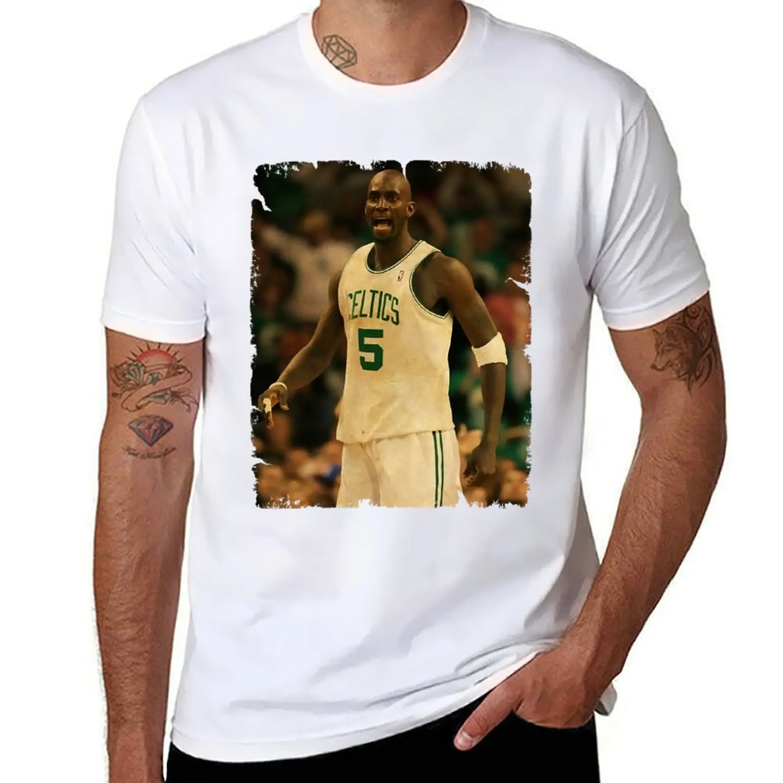 

T-Shirt Kevin cotton 70s man t shirts Vintage Garnett (1) Kevin Design man Of sport sport t shirt Basketball funny Garnett