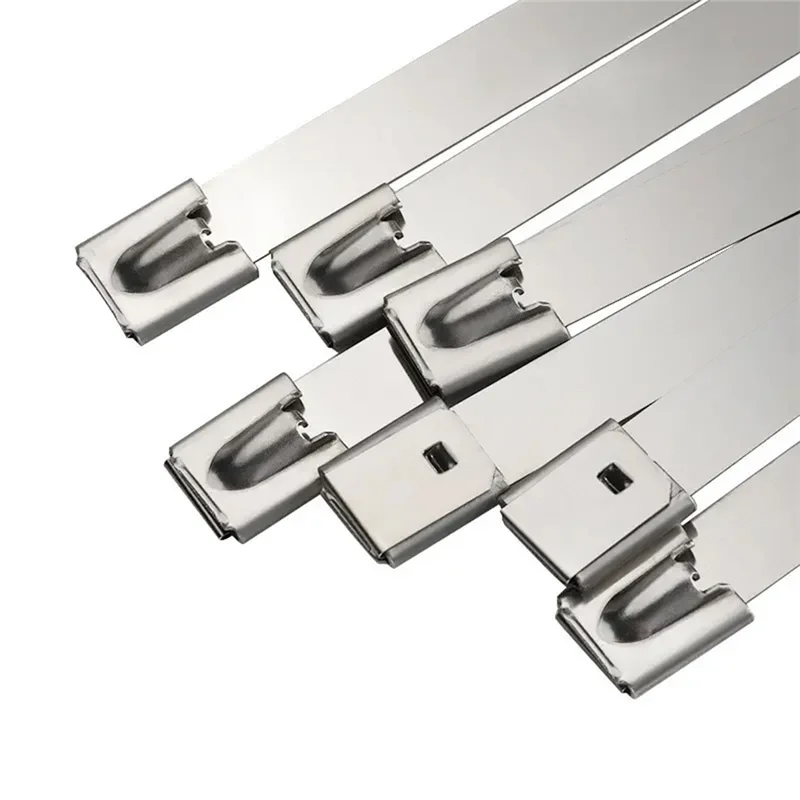 100 PCS Zip Ties Heavy Duty Multi-Purpose Self-Locking Cable Ties Silver 304 Stainless Steel For Machinery 4.6X300mm
