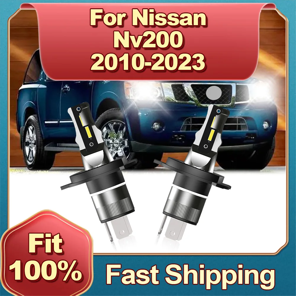 30000LM Headlight Car Light LED Bulbs H4 6000K For NISSAN NV200 2010 2011 2012 2013 2014 2015 2016 2017 2018 2019 2020 21 222023