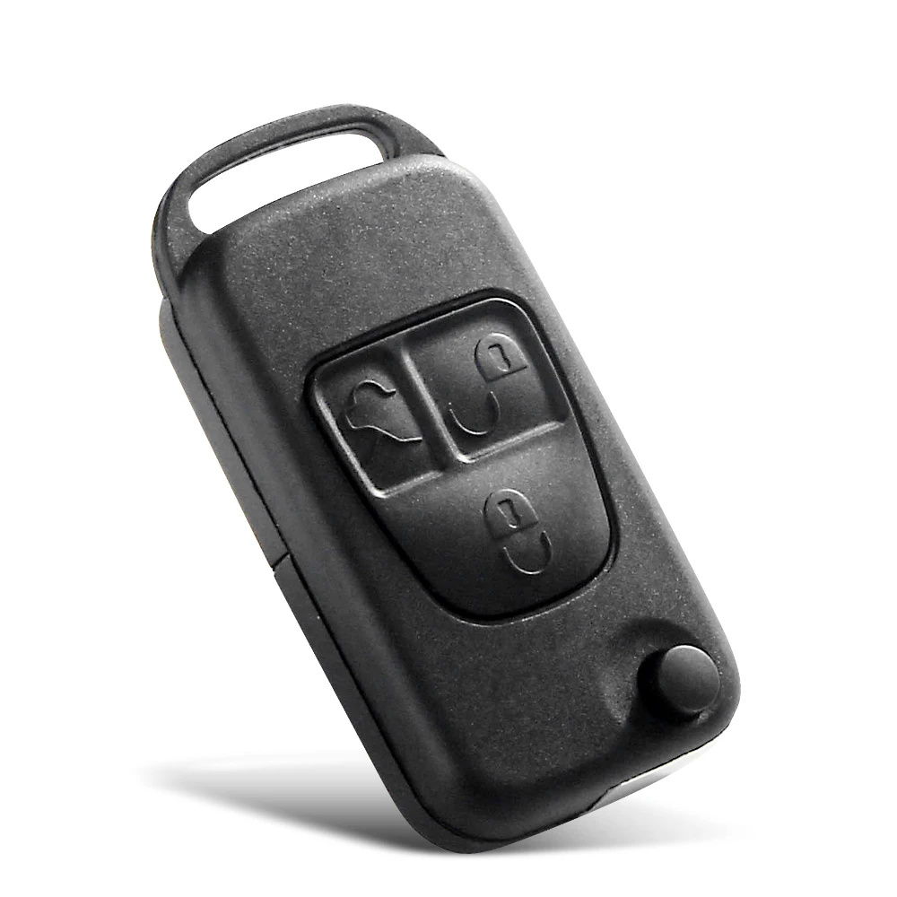 KEYYOU Free Shipping For Benz W168 W124 W202 W203 A C E ML C CL S SL SEL SLK E113 For Mercedes Flip Folding Remote Car Key Shell