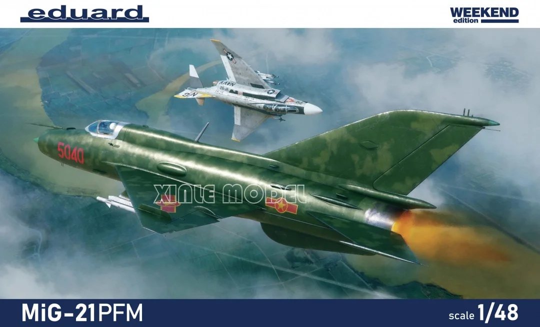 

Eduard Plastic Assembled Aircraft Model Kit 84202 Mikoyan MiG-21PFM - Weekend Edition 1/48