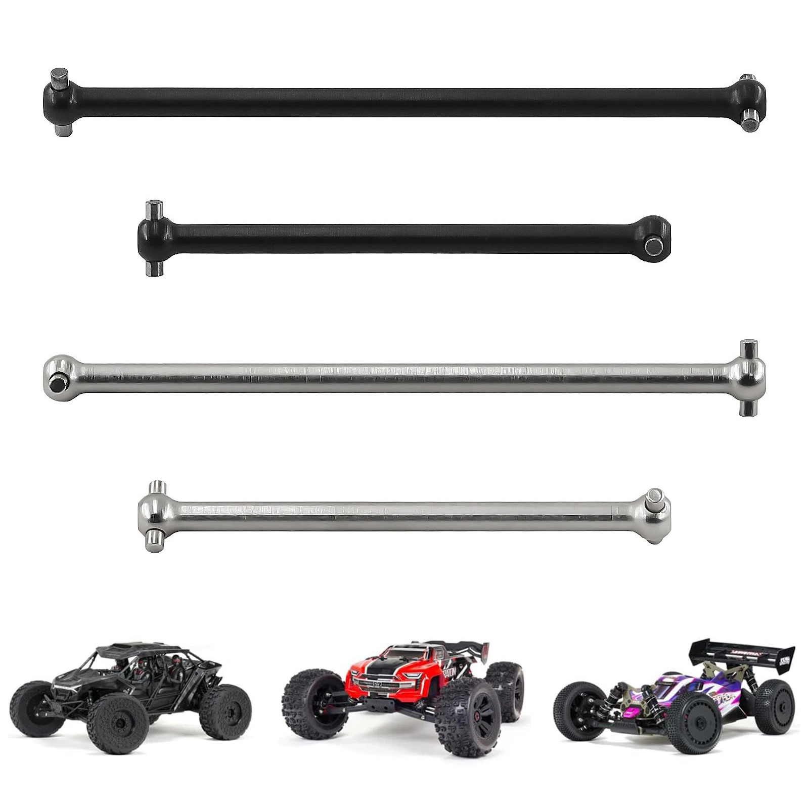 

Центральный приводной вал из углеродистой стали Dogbone для Arrma 1/8 Typhon Outcast Notorious 6s BLX # AR310470 # AR310472 Радиоуправляемые оси Центр Dogbone