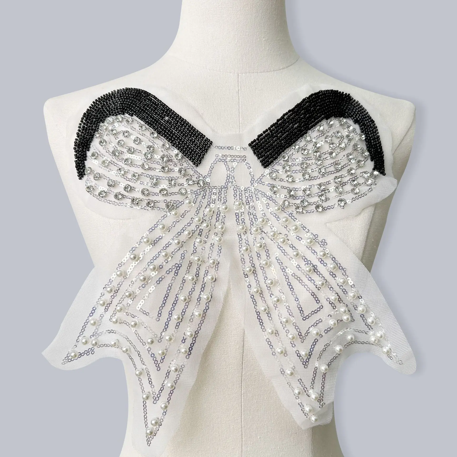 Beaded Sequin Bow P…