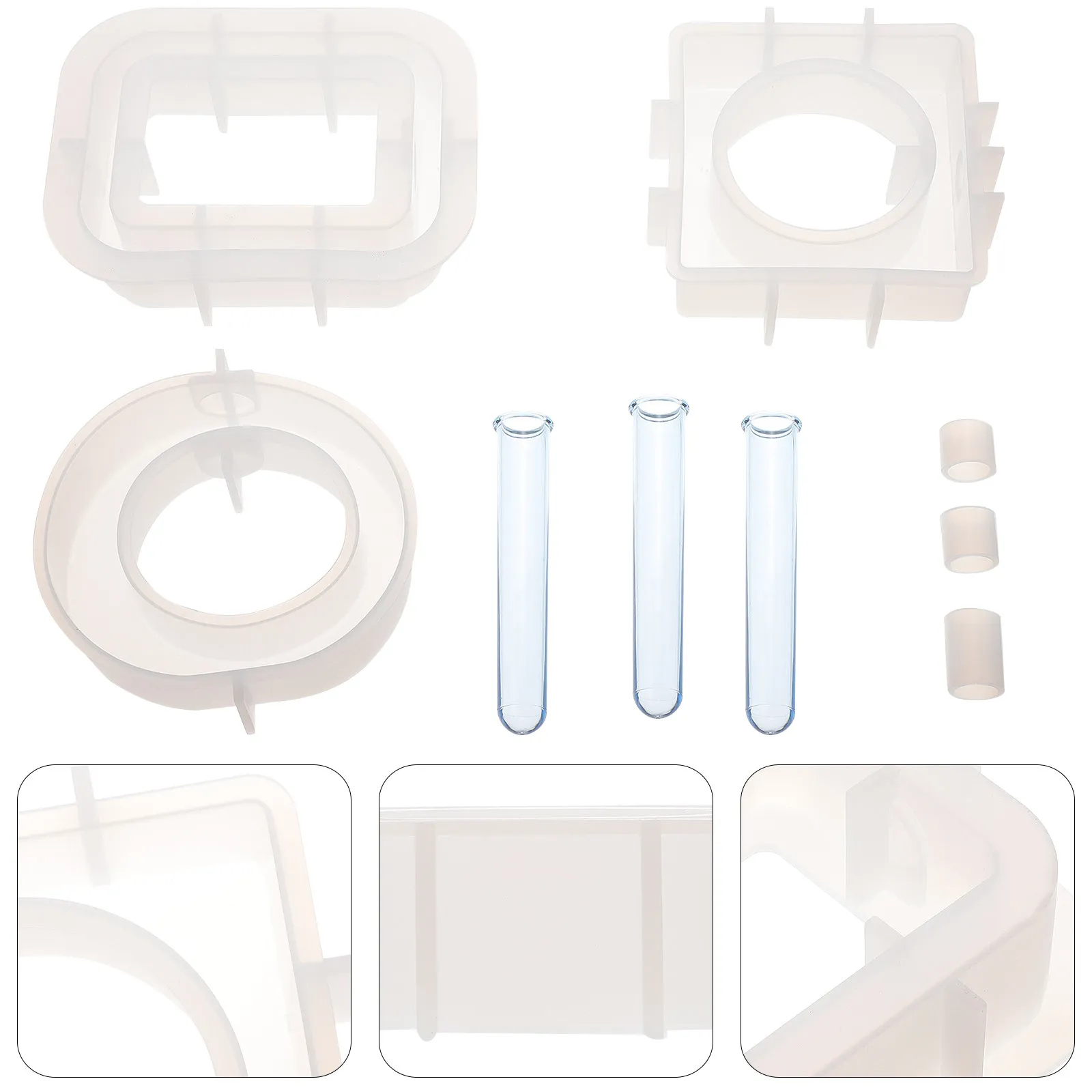 

Набор силиконовых форм для ваз из эпоксидной смолы, гибкие многоразовые формы для изготовления гидропонных ваз, декоративные формы для домашнего творчества