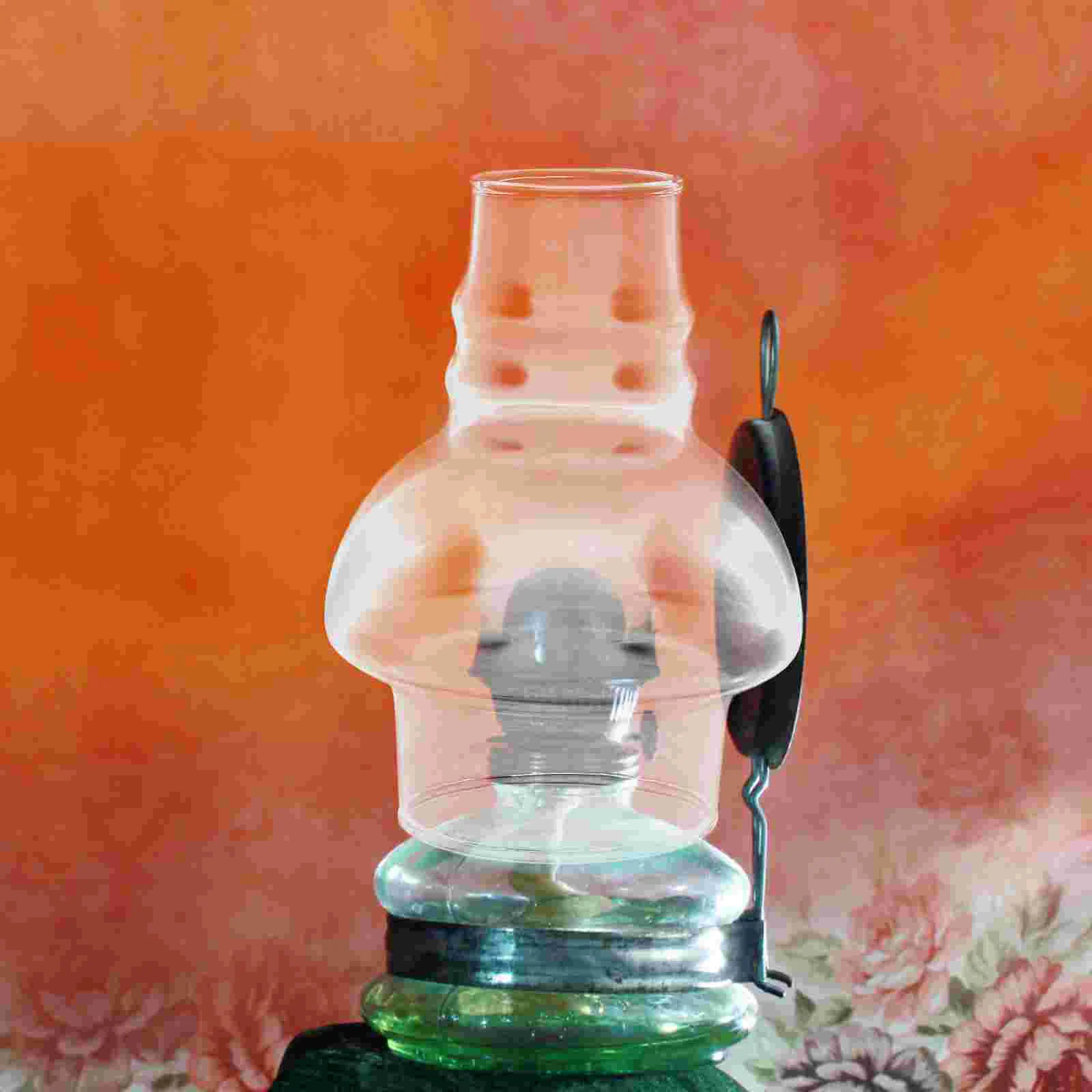 Glass Lampshade Cover Oil Lantern Chimney Kerosene Light Shade Hurricane Protector Cylinder Vase Globe Replacement Lamp Covers