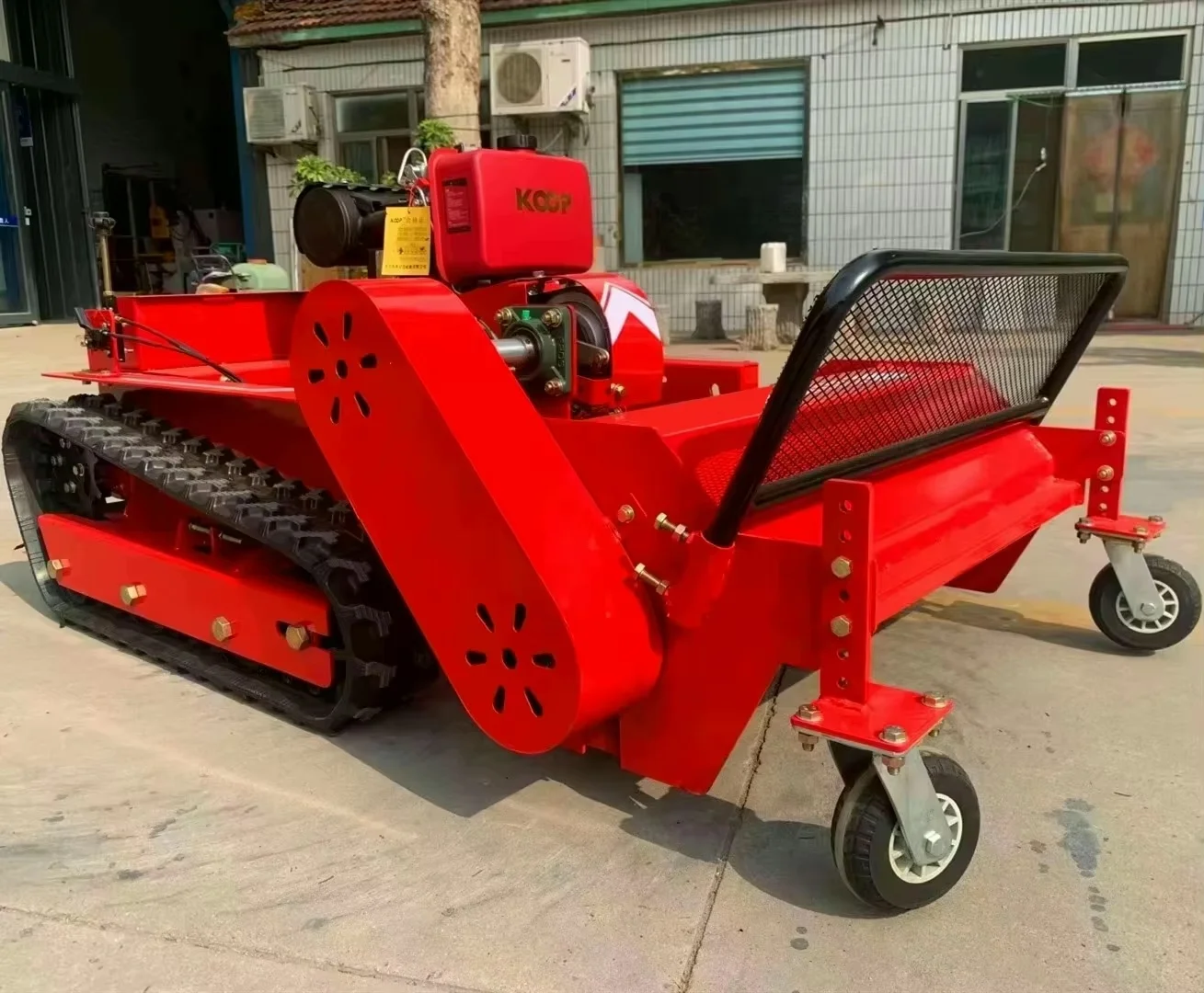 Customized 10/12/15HP Professional Powerful Diesel Engine Grass Cutter Cutting Width 80cm/100cm/120cm Remote Control Lawn Mower