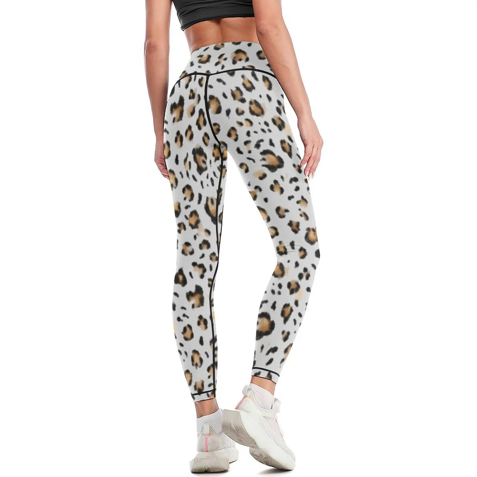 snow leopard Leggings sportswear woman gym 2024 Pants sport Womens Leggings