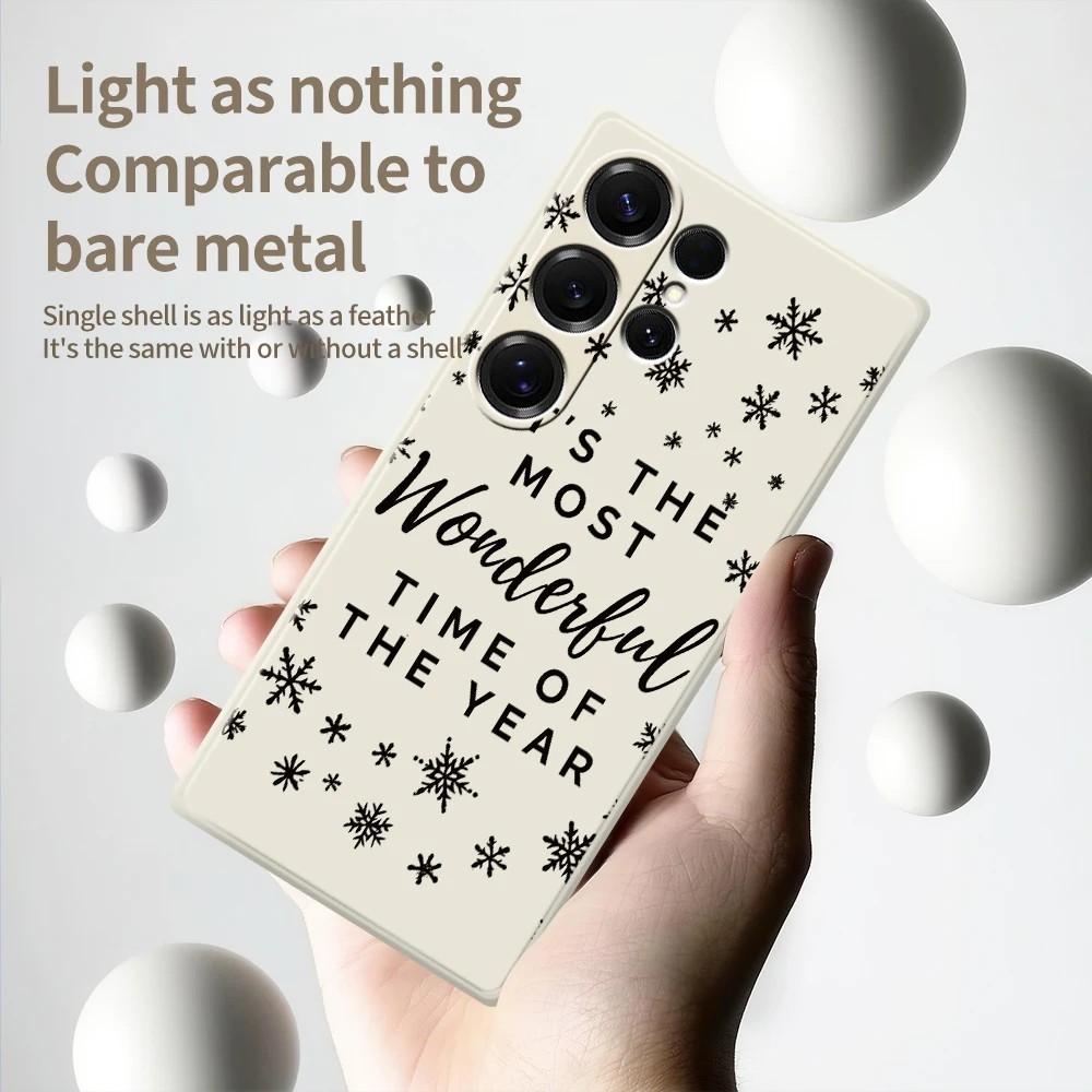 雪の結晶柄 英語風 スマホケース Samsung Galaxy A56 A32 A23 A22 5G A32 A23 4G A55 A54 A53 A52 A51 A35 A34 A31 ソフトカバー