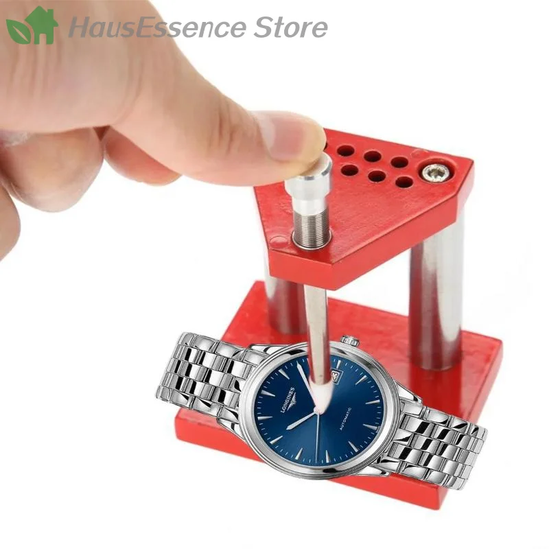 ※Watch Hand Pressure Remover Puller Plunger Setting Fitting Set Red Wristwatch Watch Parts Repair Tool For Use In