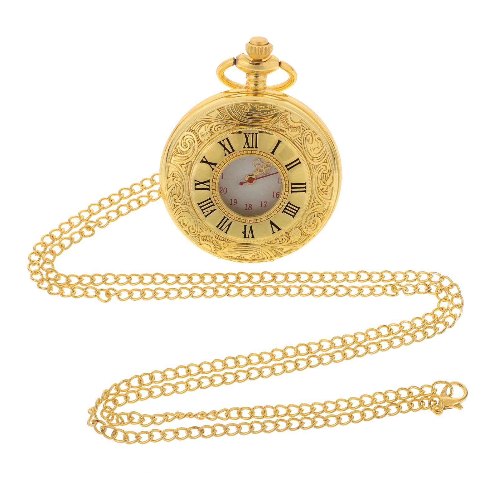 Roman Scale Watch Silver Metal Number High Quality Retro Retro Pocket Watch Small Vintage for Women Men Durable Classic