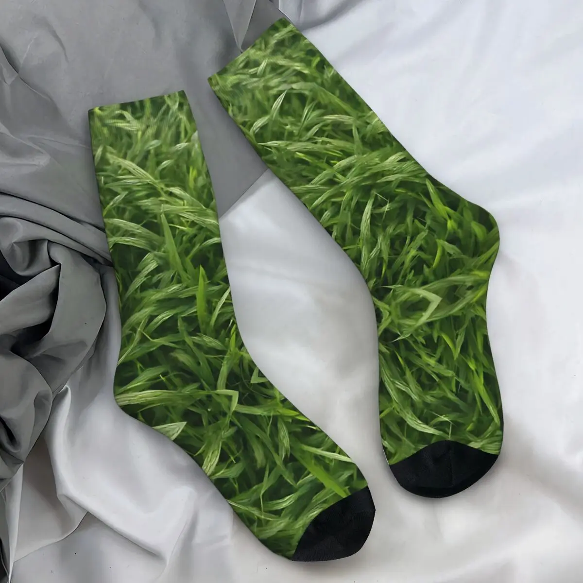 Grass Patterns Stockings Adults Men Flowers Socks High Quality Casual Socks Spring Cycling Non Slip Pattern Socks Gift Idea