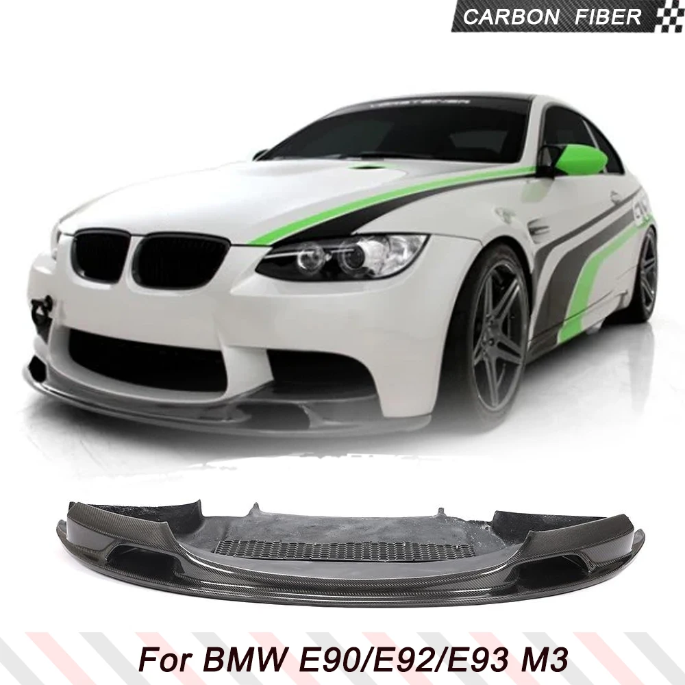 

Half Carbon Fiber Car Front Bumper Lip Spoiler Splitters for BMW E90 E92 E93 M3 Sedan Coupe Convertible Cabriolet 2007 - 2013