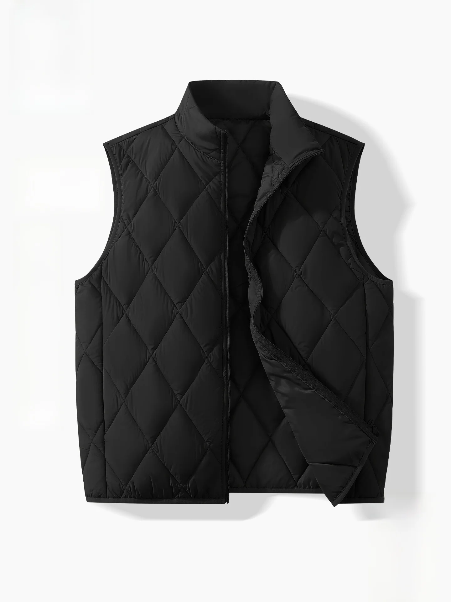 

M Warmth Cotton Vest Autumn Winter Bla No Sve oulder Coat Trendy Dendrobium Nothosperma Loose Fit Zipper