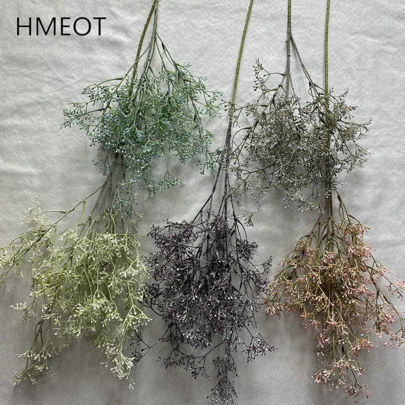Baby's Breath Artificial Flower Branch Wedding Arrangement Floral Material Home Room Decoration Accessories Photo Props H7708