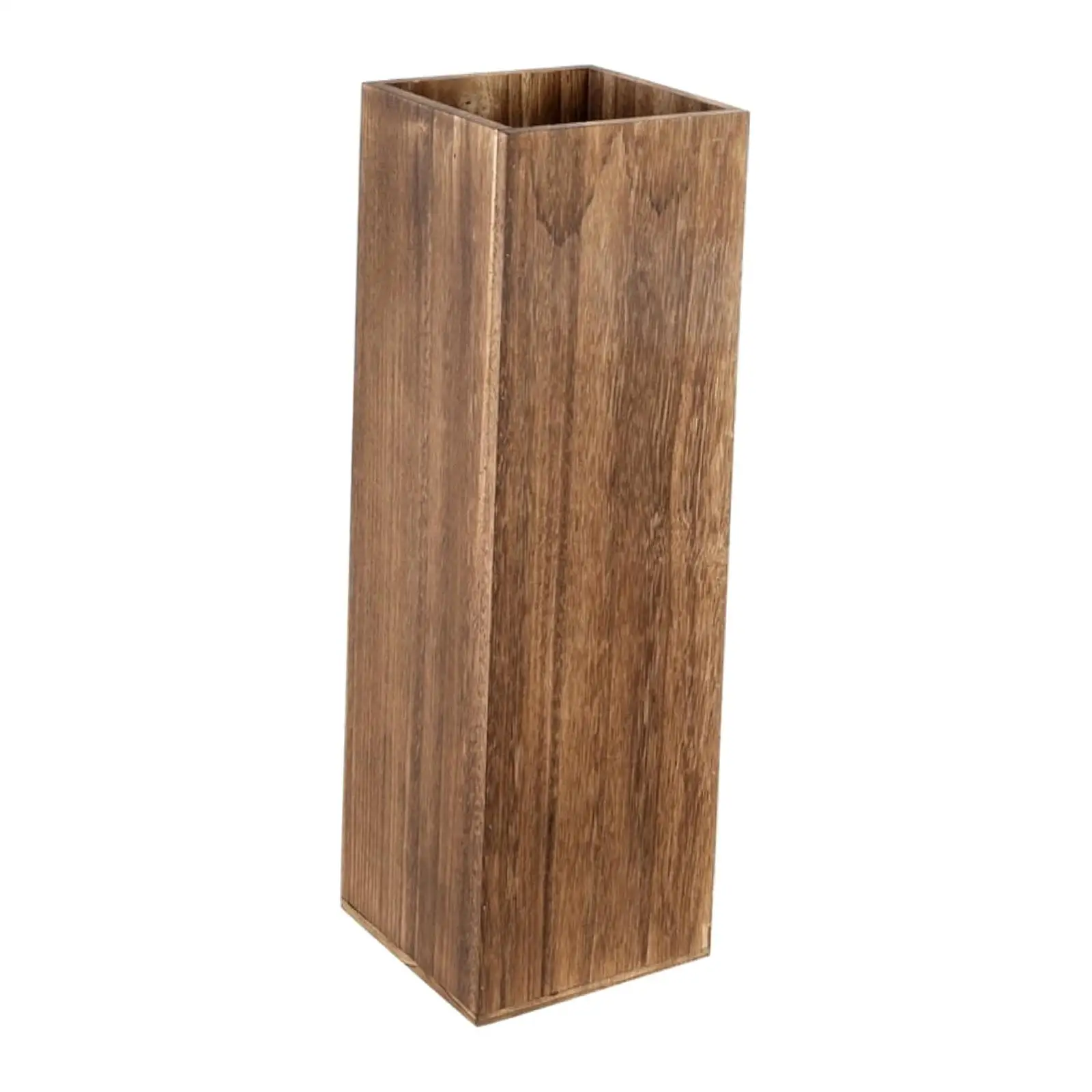 Wooden Umbrella Stand Umbrella Bucket Rectangular Vintage Space Saving Umbrella