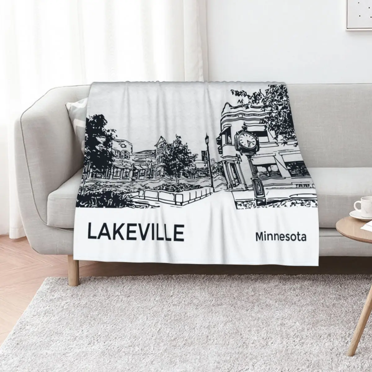 Lakeville Minnesota Throw Blanket Soft Big Decorative Throw Camping for babies For Baby Multi-Purpose Blankets