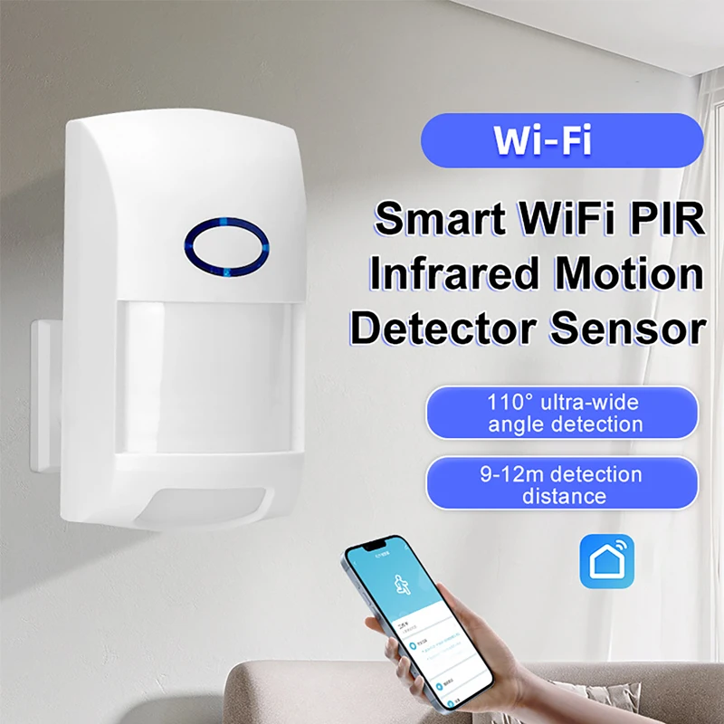 

Умный датчик движения Tuya PIR, Wi-Fi, инфракрасный детектор, датчик человеческого тела, сигнализация, управление через приложение, беспроводная система домашней безопасности