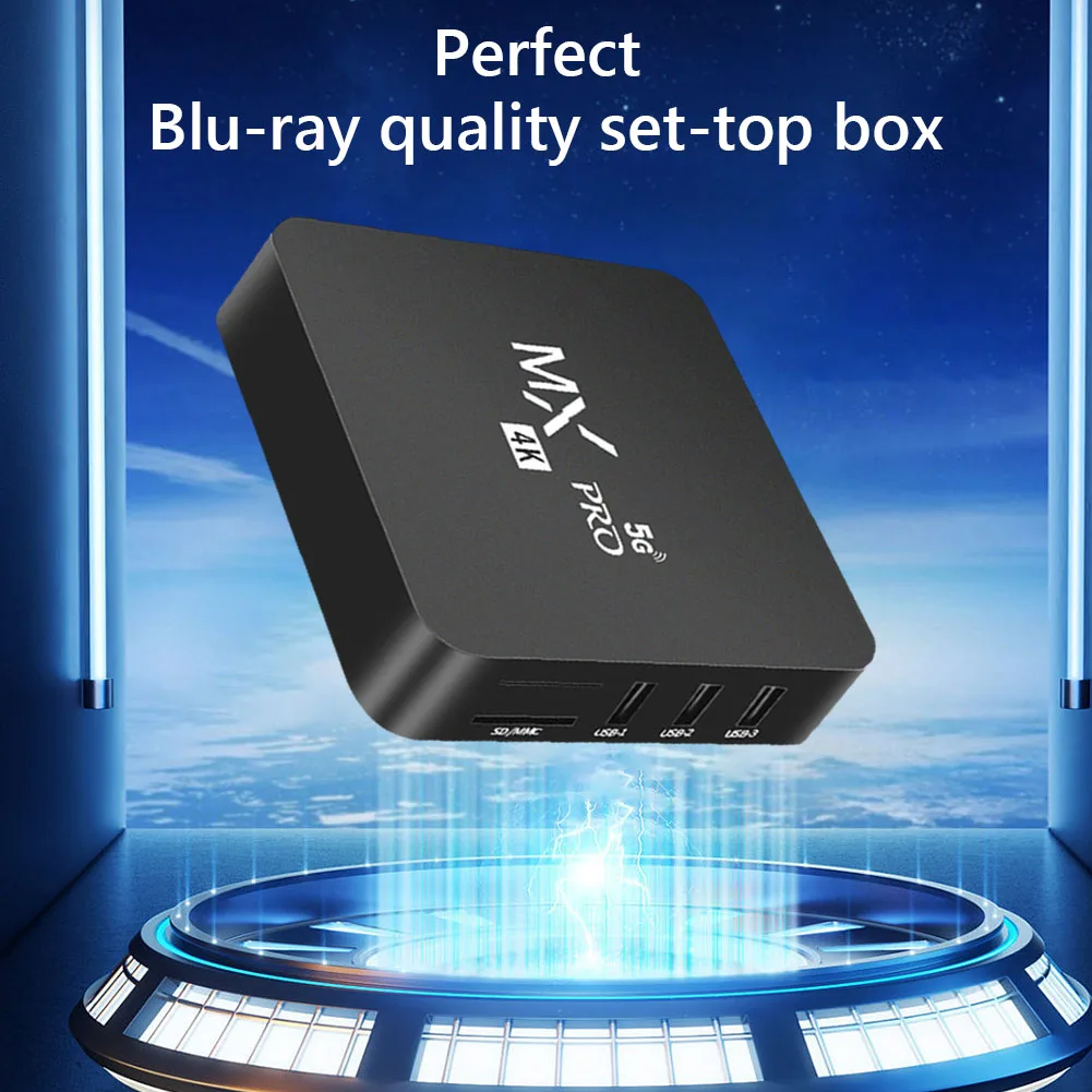 Android 12 Set Top Box RK3228A Quad Core 2.4G e 5G Dual WiF TV Media Player 4K HD Video Media Player RAM 1GB ROM 8GB