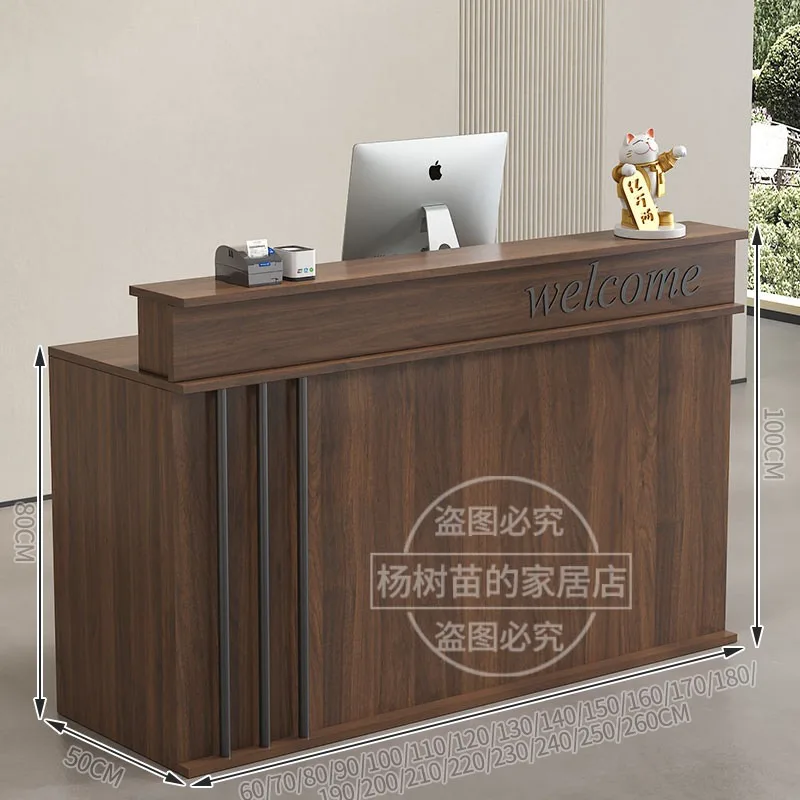 Big Size Chinese Style Reception Desks Room Decor Professional Vintage Reception Desks Accent Comptoire Accueil Hotel Furniture