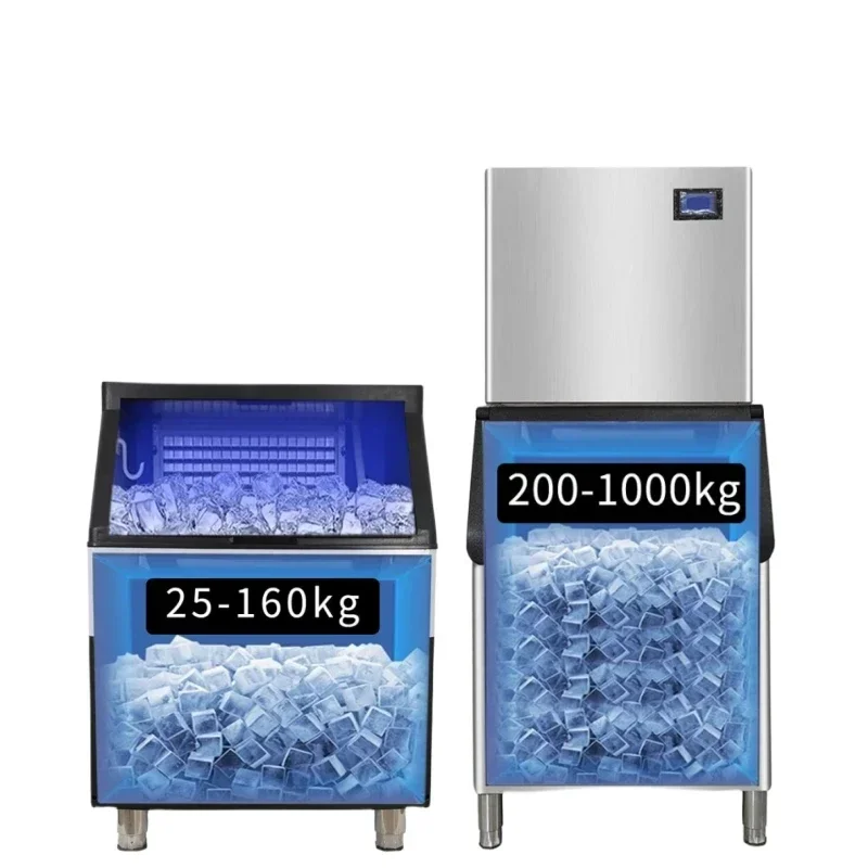 Industrial Ice Machine 1 Ton 1000kg Stainless Steel Commercial Ice Cube Block Making Machine Ice Maker Machine for Business