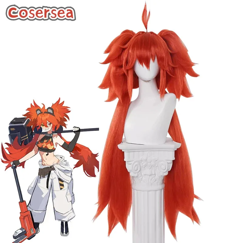 

Cosersea Koleda Belobog Cosplay Wigs Game Zenless Zone Zero Koleda Belobog 90cm Ponytail Cos Wig Synthetic Hair Heat Resistant