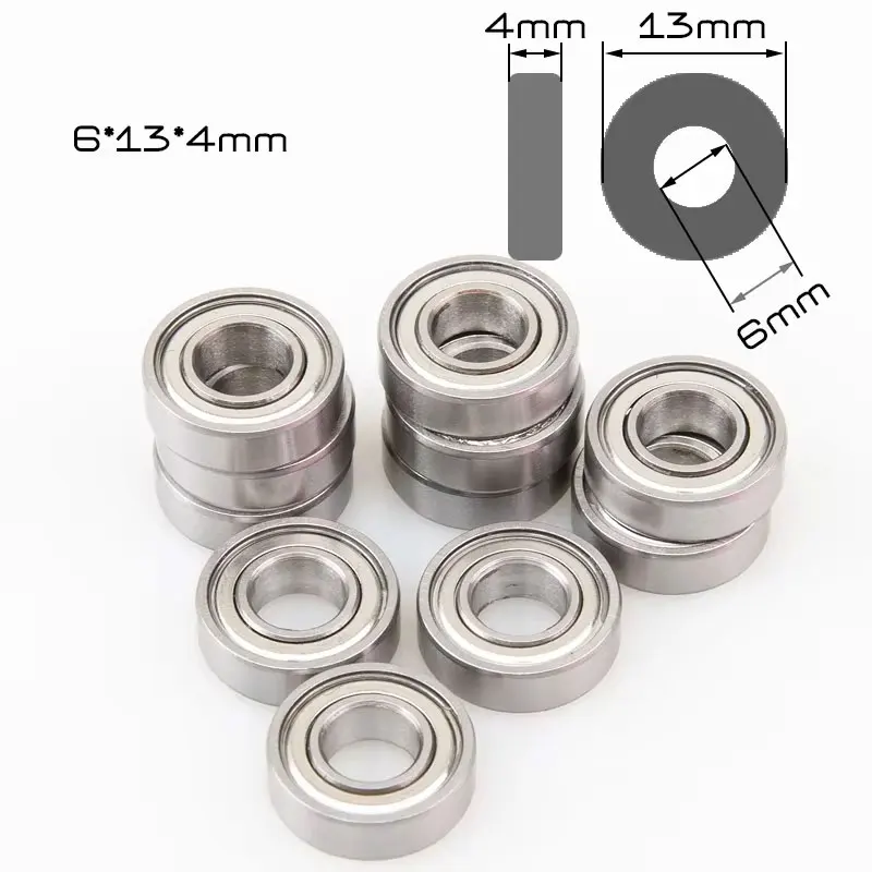 10Pcs Axial Capra Axles (OffSet) Portal Bearings 5x10x4mm 6x11x4mm 6x13x4mm 5x11x4mm 10x15x4mm