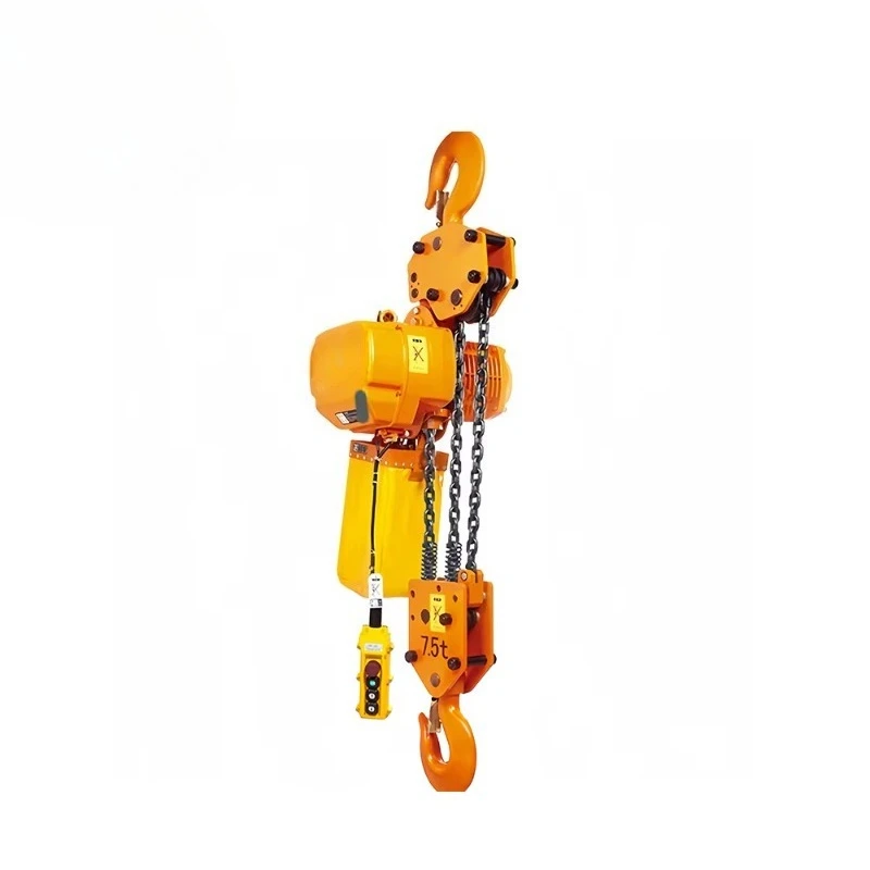 HHBB Type 2 Ton Electric Chain Hoist for Industrial Lifting New High Strength Load Chain Overload Protection Metal for Hotels