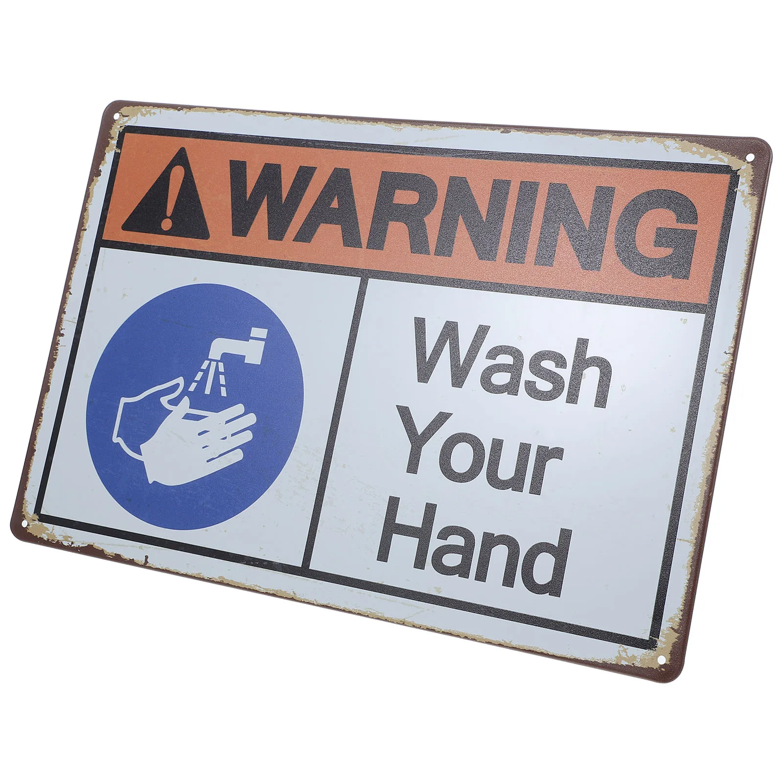 

Wash Hand Please Wash Your Hands Safety Warning Sticker Iron Caution Sign For Restroom Bathroom Laboratory Visible