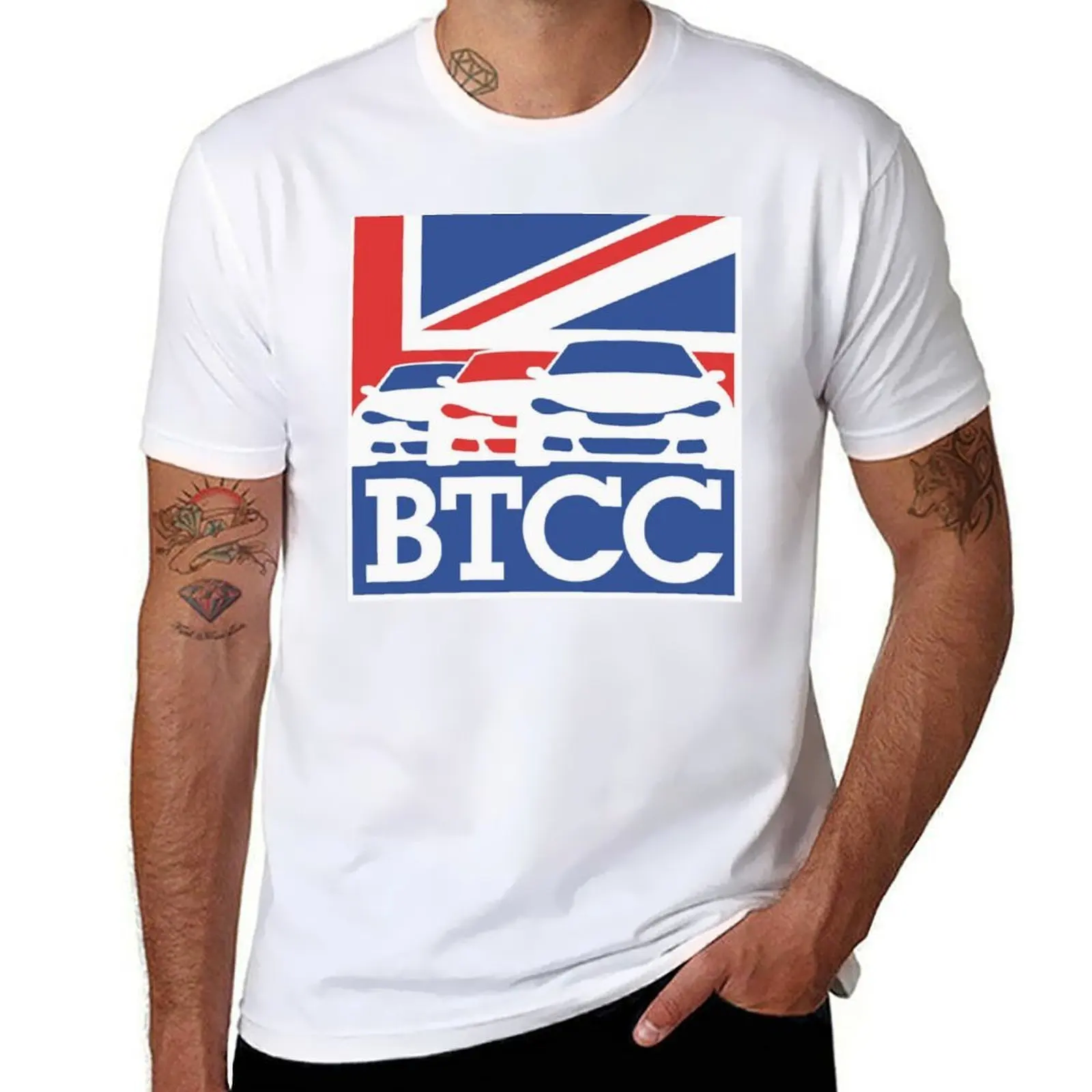 

BTCC logo black T-Shirt t shirts for man graphic vintage t shirts for man pack cotton T-Shirt
