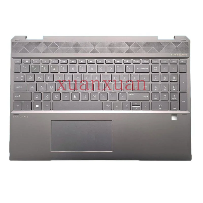 New For HP Spectre 15-DF Palmrest Upper Case w/Backlit Keyboard 4AX38TATP60