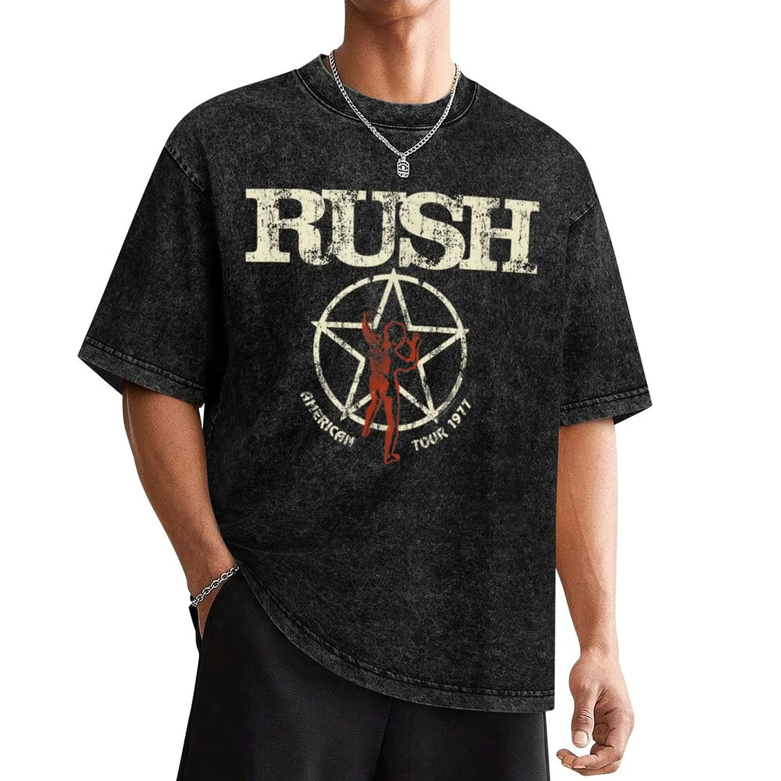 Rush Band T-Shirt anime stuff T-shirts oversize clothes luxury clothing labubu shirts men