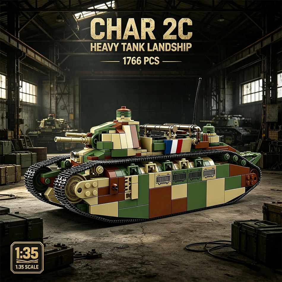 modellino-in-scala-1-35-del-carro-armato-francese-char-2c-super-pesante-blocchi-da-costruzione-della-seconda-guerra-mondiale-fcm-2c-giocattolo-educativo