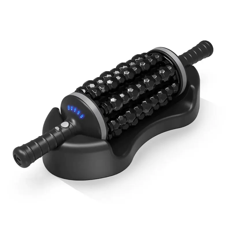 

【BEST WISHES】Vibrating Cordless Roller Body Massage Rechargeable Back Foot Relaxer Percussive Massager Muscle Relief