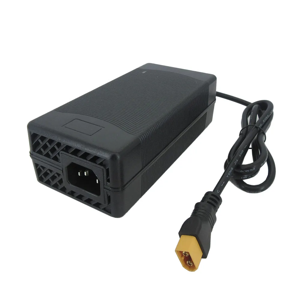 58.4V 5A Lifepo4 Fast Charger for 48V 16S Iron Phosphate Energy Storage RV Forklift Battery Fast Chargers XT60 Alligator Clip