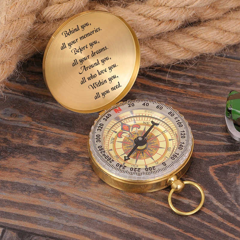 

Customized Laser Carved Compass Father's Day Gift Best Man Gift Creative Wedding Men's Gift Graduation Gift Glowing Compass