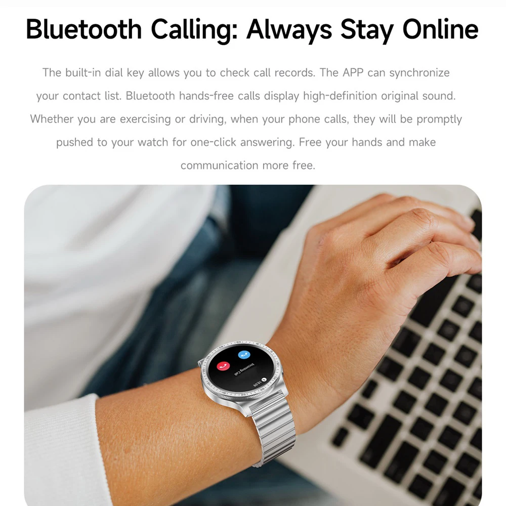 Information Notification GPS Sports Smart Watches Rotating Physical Dial Waterproof Smartwatch Women Heart Rate AMOLED Screen