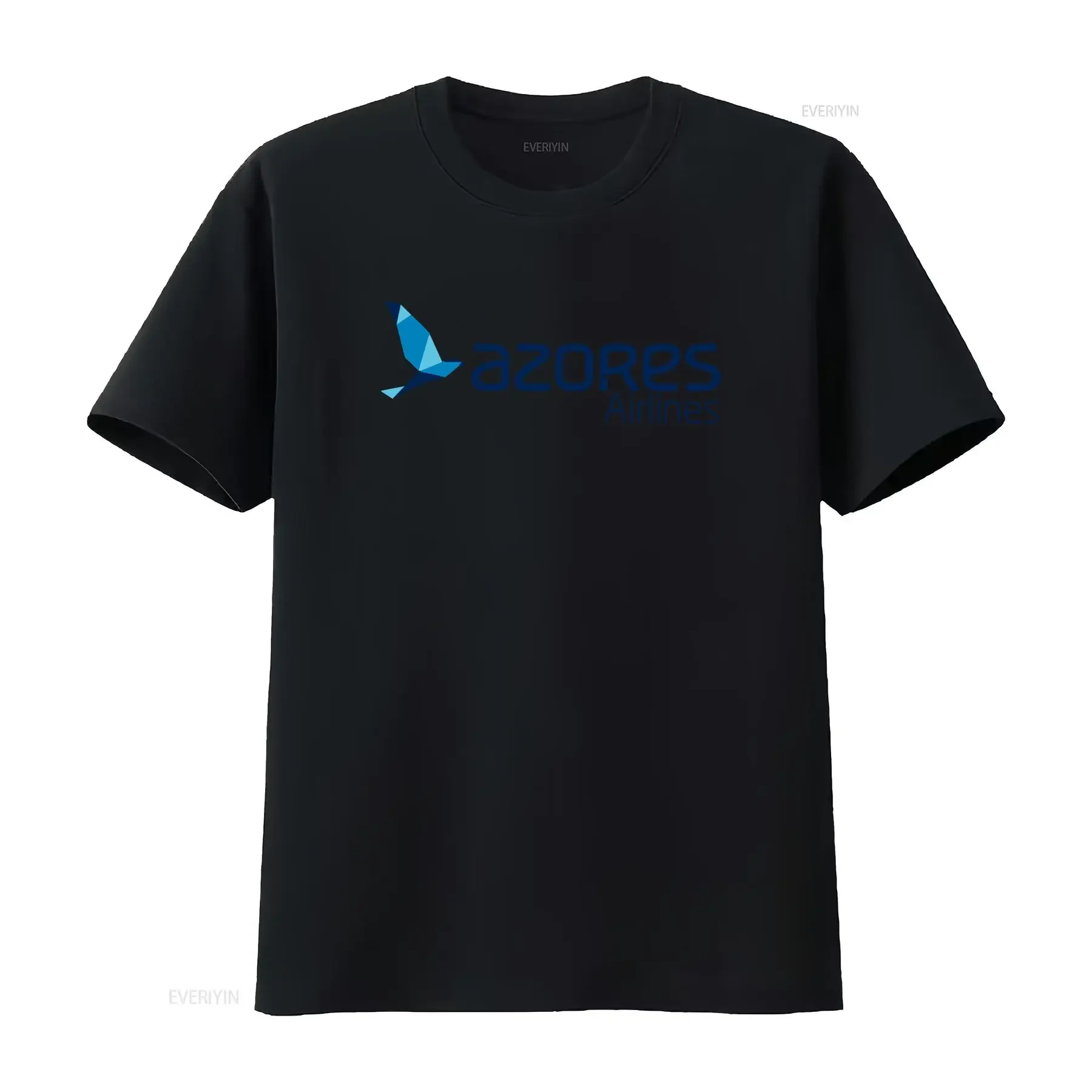 New Azores Airlines Logo T Shirt in Black Grey White Navy Red and Light Blue Perfect for Aviation Enthusiasts vintage Washed