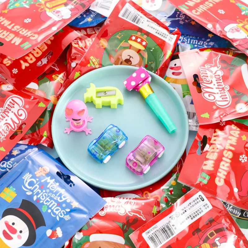 10Pcs Christmas Blind Bag Toys Christmas Party Favors Lucky Bag Small Gifts Xmas Blind Bags Toys Kindergarten Small Gifts