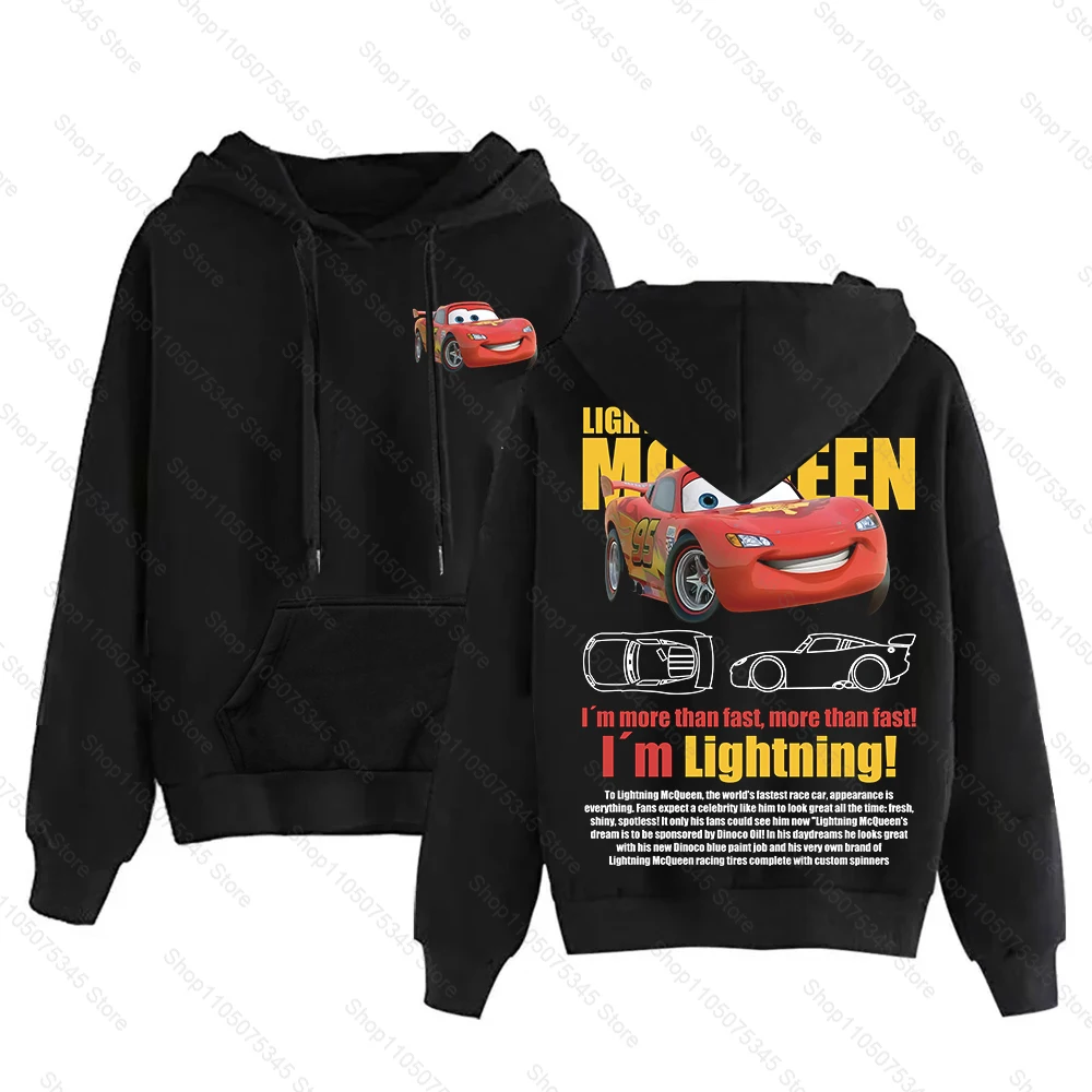 متعة سالي أنا البرق ماكوين سيارة مطبوعة هوديي الرجال النساء الخريف والشتاء الملابس القطنية الحب هدية للزوجين للجنسين