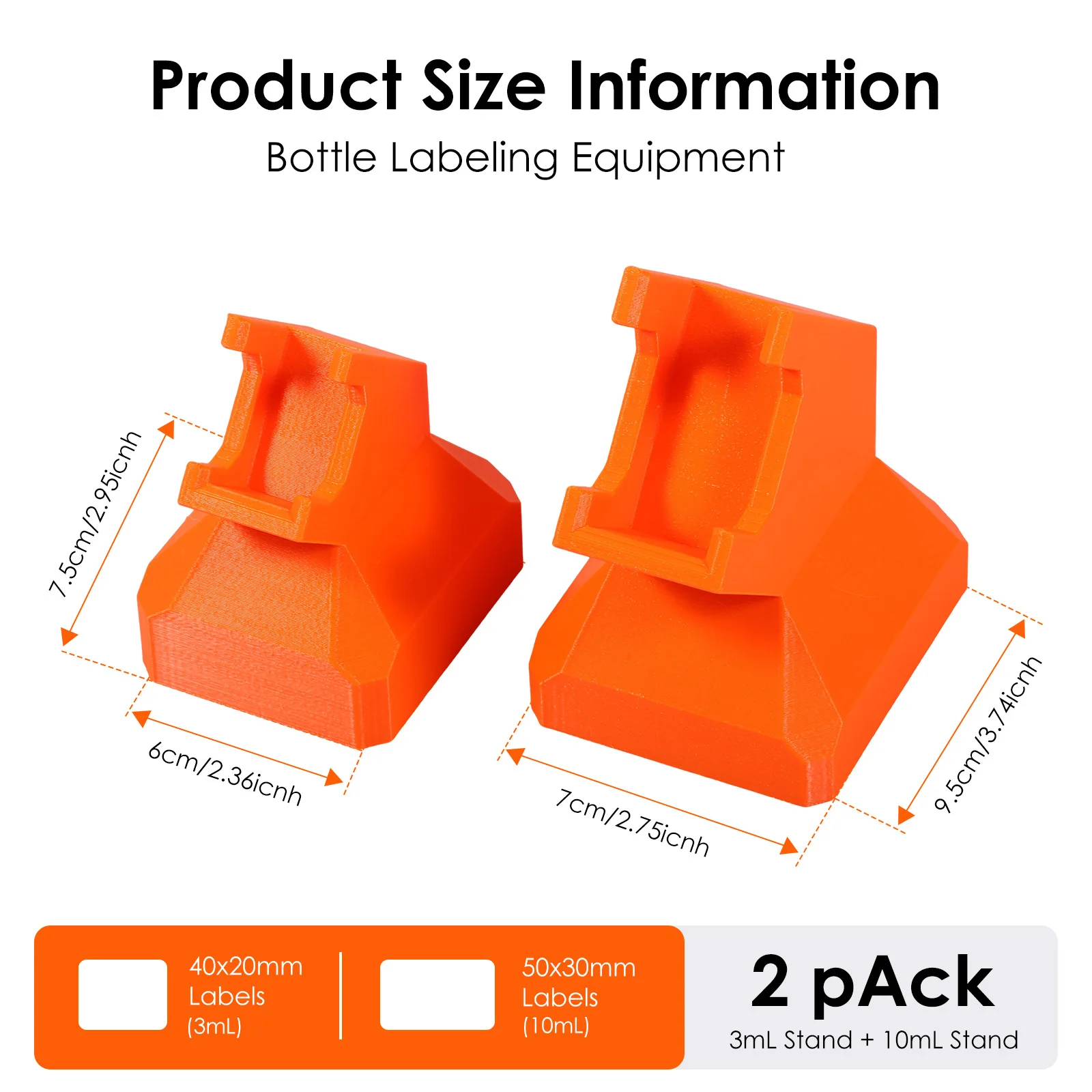 2pcs Vial Label Applicator 3ml 10ml Bottle Labeling Tool Alignment Guide Small Batch Packaging Lab Samples Essential Oil Bottles
