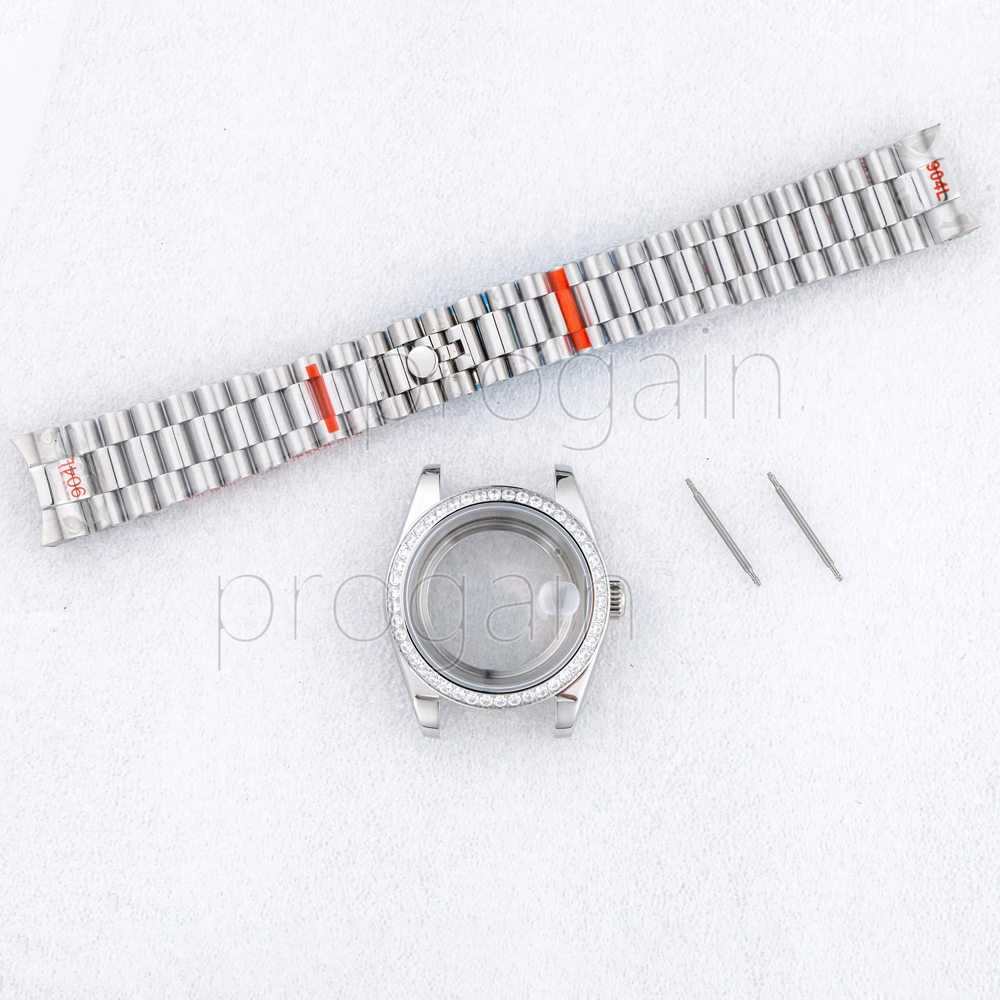 

Datejust NH35 Case 36mm 39mm Sapphire Glass 316L Steel Diamond Watch Parts And President Strap For NH36 Automatic Movement