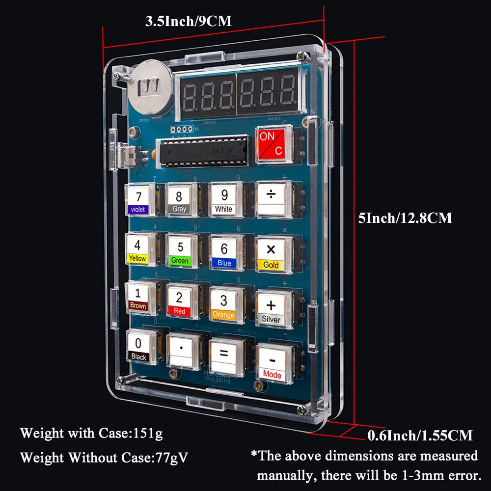 DIY Calculator Making Electronic Kit MCU Soldering Training Experiment Practice DIY Solder Project with LED Display