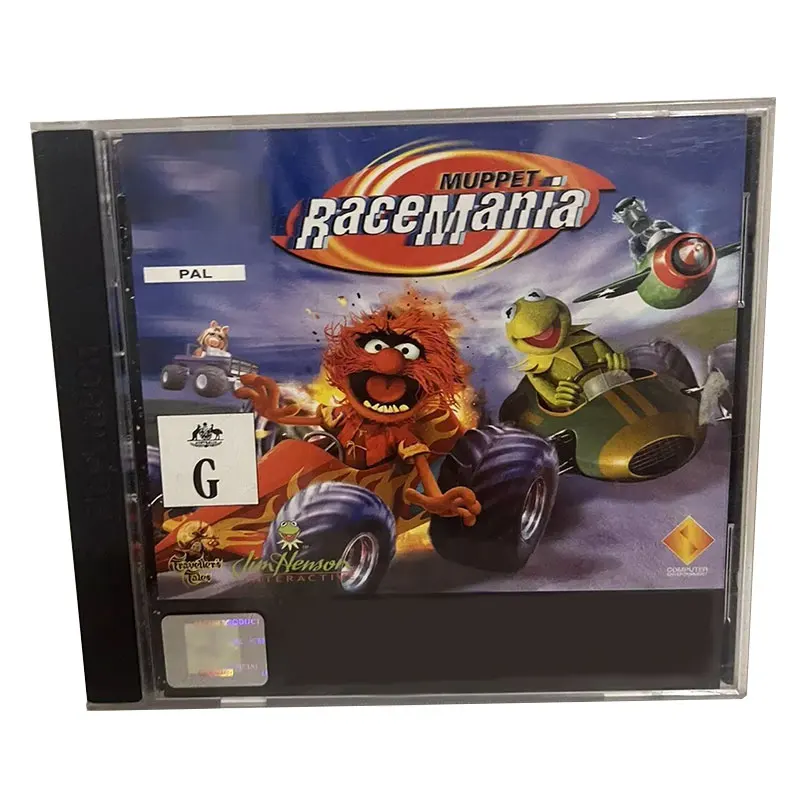 PS1 muppet racemania PAL с ручной копияю диска, черная нижняя разблокировка консольной станции 1, ретро оптический драйвер, часть для видеоигр