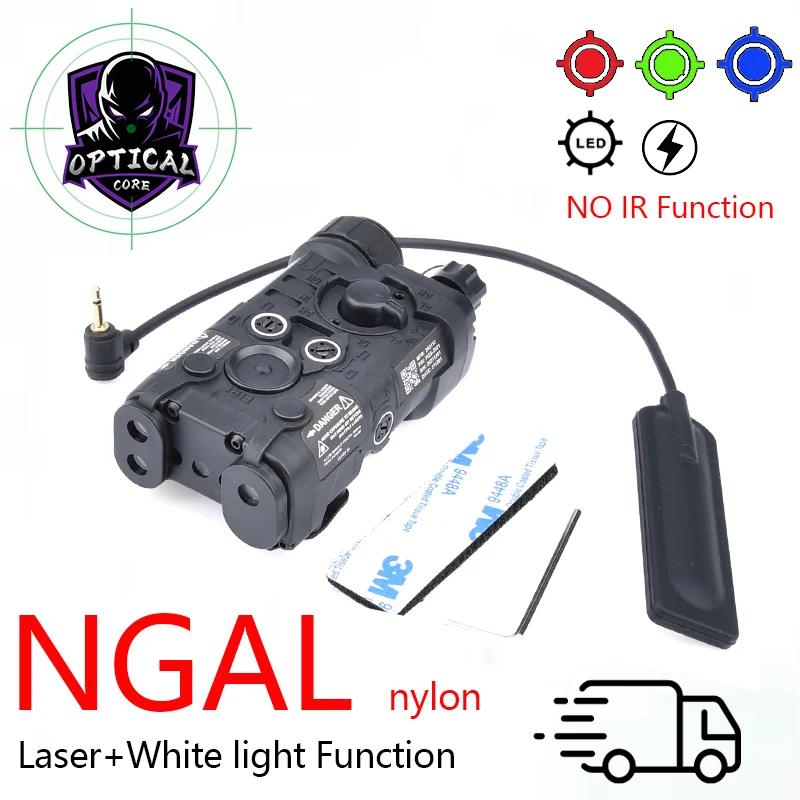 WADSN NGAL RED/GREEN/BLUE Laser+White Light NO IR Function Tactical Hunting Aiming Laser Sight Wargame Optical  Equipment