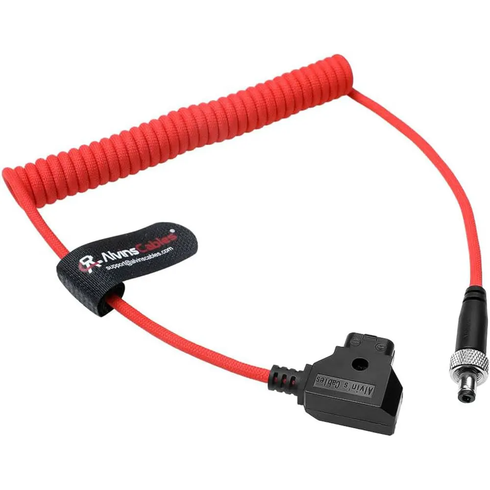 Obrázek 5: Alvin's 12V d-tap aretace kabel - 2.1mm stočený adaptér pro atomos/ninja V (45cm)​